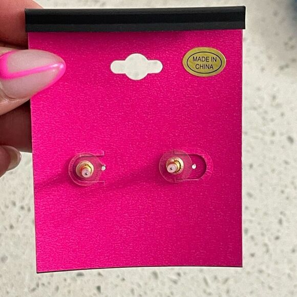 Rachel Roy Boho Dangle Earrings – Mint Beads, Pearl Drop & Rhinestone Stud - Picture 6 of 7